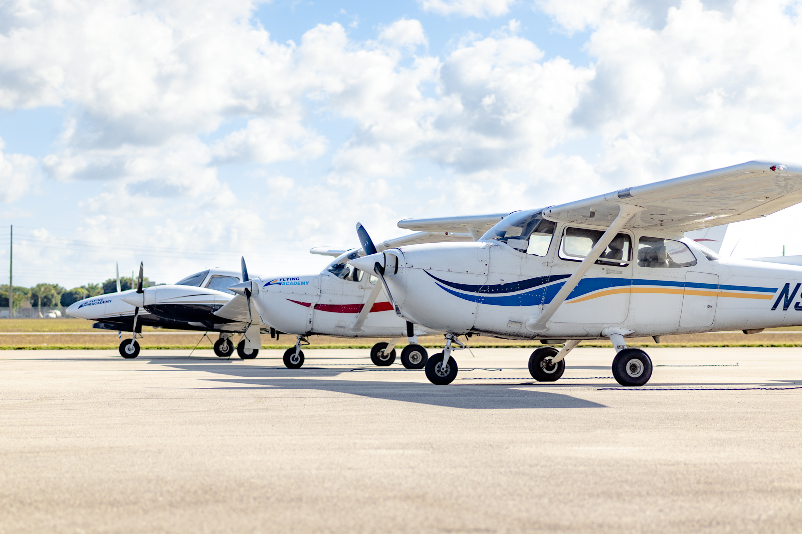 Flying Academy aircraft at the airport